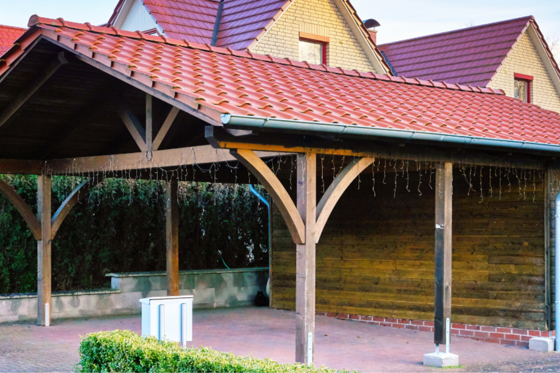 Carport aus Holz selber bauen