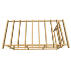 Bauplan Anlehn-Carport 4 3D-Draufsicht