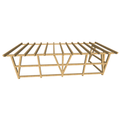 Bauplan Anlehn-Carport 6 3D-Ansicht schräg von vorn