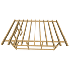 Bauplan Anlehn-Carport 7 3D-Draufsicht