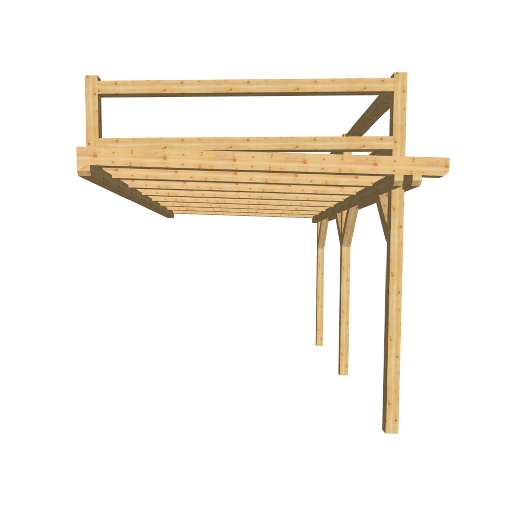 Bauplan Balkon 1 3D-Frontansicht