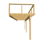 Bauplan Balkon 2 3D-Frontansicht