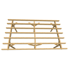 Bauplan Carport Flachdach 3 3D-Draufsicht