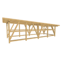 Bauplan Carport Flachdach 6 3D-Ansicht schräg von vorn