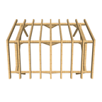 Bauplan Carport Satteldach 13 3D-Draufsicht