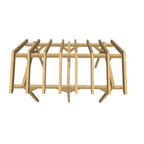 Bauplan Carport Satteldach 1 3D-Draufsicht