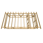 Bauplan Carport mit Geräteschuppen 11 3D-Draufsicht