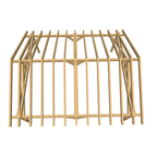 Bauplan Doppelcarport Satteldach 11 3D-Draufsicht