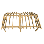 Bauplan Doppelcarport Satteldach 24 3D-Draufsicht
