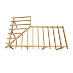 Bauplan Eck-Pergola 4 3D-Draufsicht