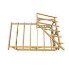 Bauplan Eck-Pergola 5 3D-Draufsicht