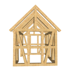 Bauplan Gartenhaus 11 3D-Frontansicht