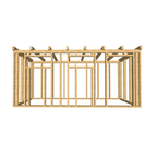 Bauplan Gartenhaus 20 3D-Frontansicht