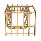 Bauplan Gartenhaus 30 3D-Draufsicht