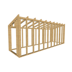 Bauplan Gartenhaus 51 3D-Ansicht schräg von vorn