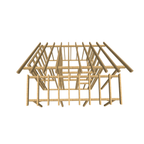 Bauplan Gartenhaus 53 3D-Draufsicht