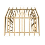 Bauplan Gartenhaus 80 3D-Draufsicht