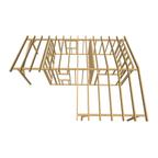 Bauplan Gartenhaus 81 3D-Draufsicht