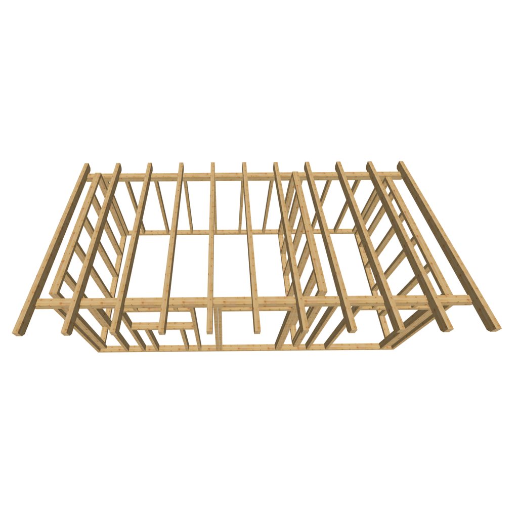 Bauplan Gartenhaus 83 3D-Draufsicht