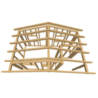 Bauplan Gartenhaus 84 3D-Draufsicht