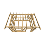 Bauplan Gartenhaus 91 3D-Draufsicht