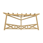 Bauplan Gartenlaube 6 3D-Frontansicht