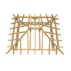 Bauplan Pavillon Walmdach 13 3D-Draufsicht