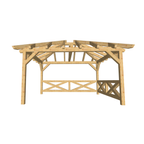 Bauplan Pavillon Walmdach 20 3D-Frontansicht