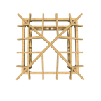 Bauplan Pavillon Walmdach 4 3D-Draufsicht