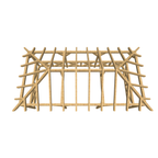 Bauplan Pavillon Walmdach 6 3D-Draufsicht