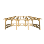 Bauplan Pavillon Walmdach 6 3D-Frontansicht