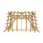 Bauplan Pavillon Walmdach 21 3D-Draufsicht