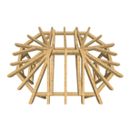 Bauplan Pavillon 8-Eck 3 3D-Draufsicht