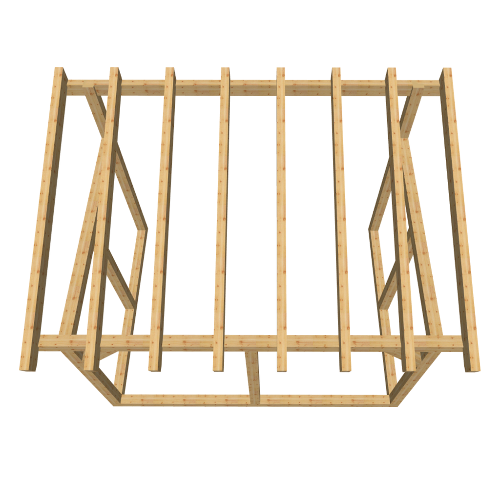Bauplan Überdachung 14 3D-Draufsicht