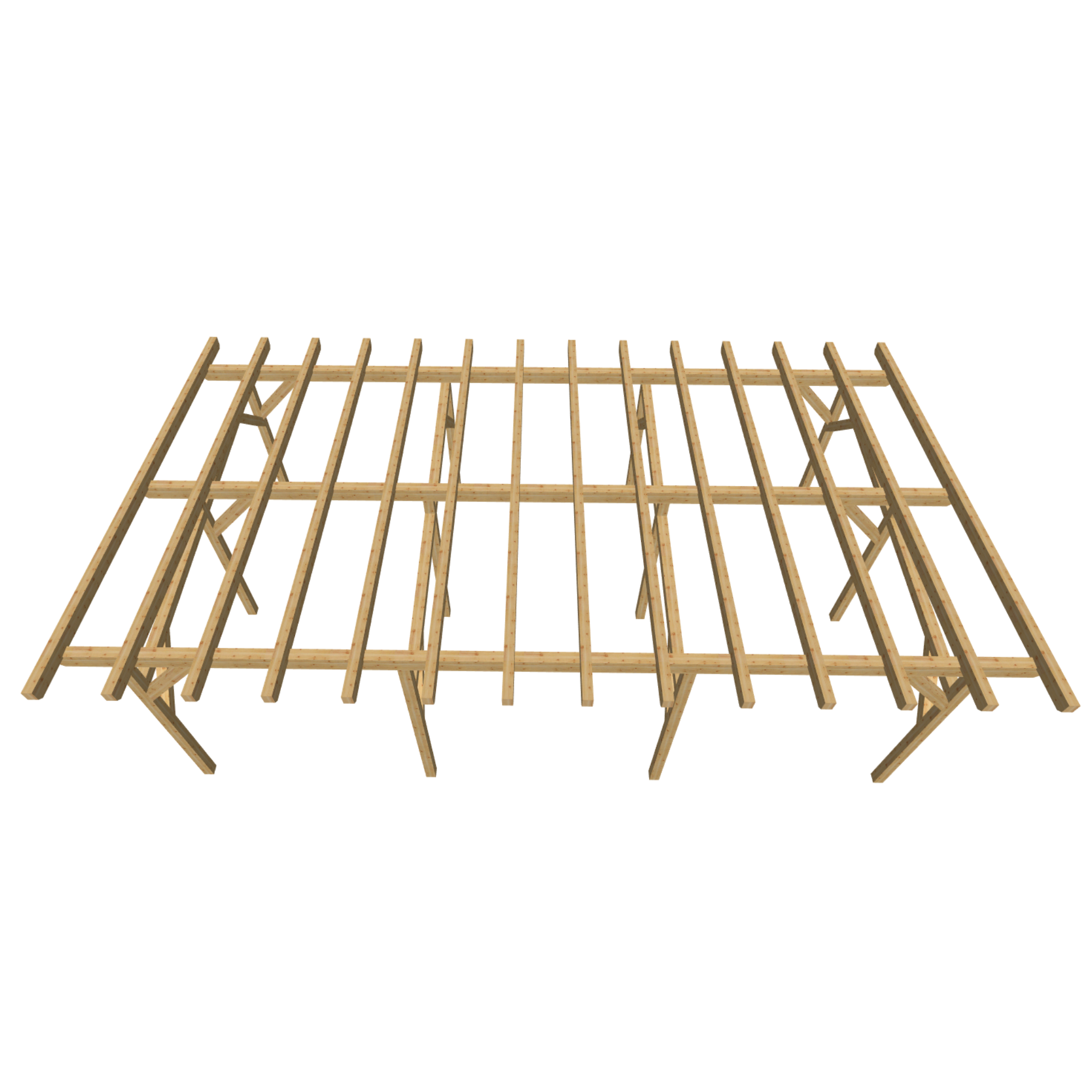 Bauplan Überdachung 15 3D-Draufsicht