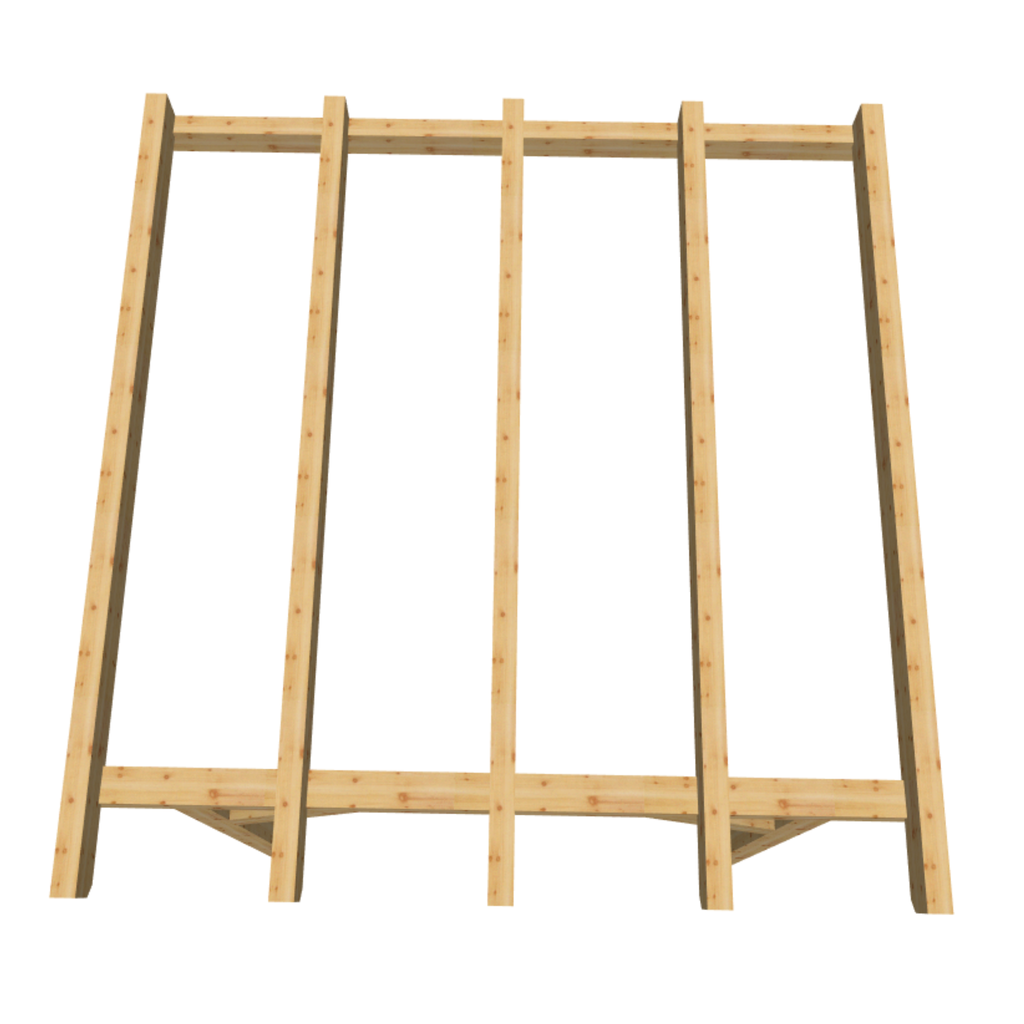 Bauplan Überdachung 9 3D-Draufsicht