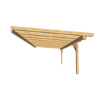 Bauplan Wand-Pergola 10 3D-Frontansicht