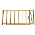 Bauplan Wand-Pergola 3 3D-Draufsicht